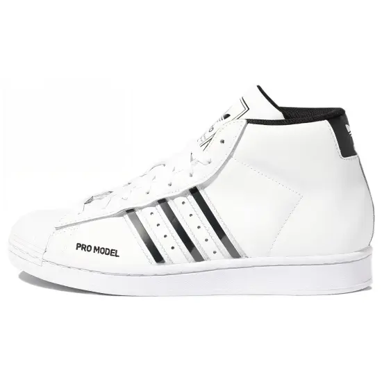 Adidas Originals Pro Model Skateboard Shoes Unisex Mid-top White/Black