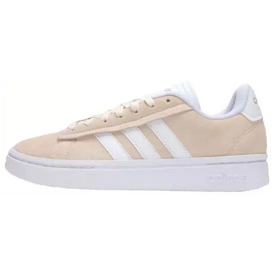 Adidas GRAND COURT ALPHA Cushioning Anti Slip And Wear Resistant Low Top Tennis Shoes Women's Light Khaki