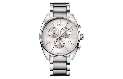 CALVIN KLEIN Wrist Watches Quartz Movement Stainless Steel Strap 44mm Silver Dial Unisex ['50', 149262]m Waterproof