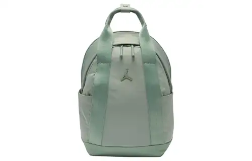 Jordan Two Way Zip Closure Recycled Nylon Backpack Mini Women's Jadeite Green