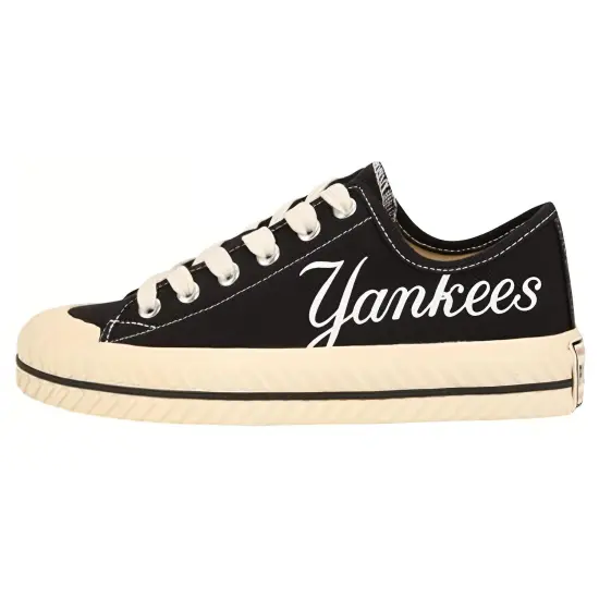MLB Playball Canvas Shoes Unisex Low-Top Black