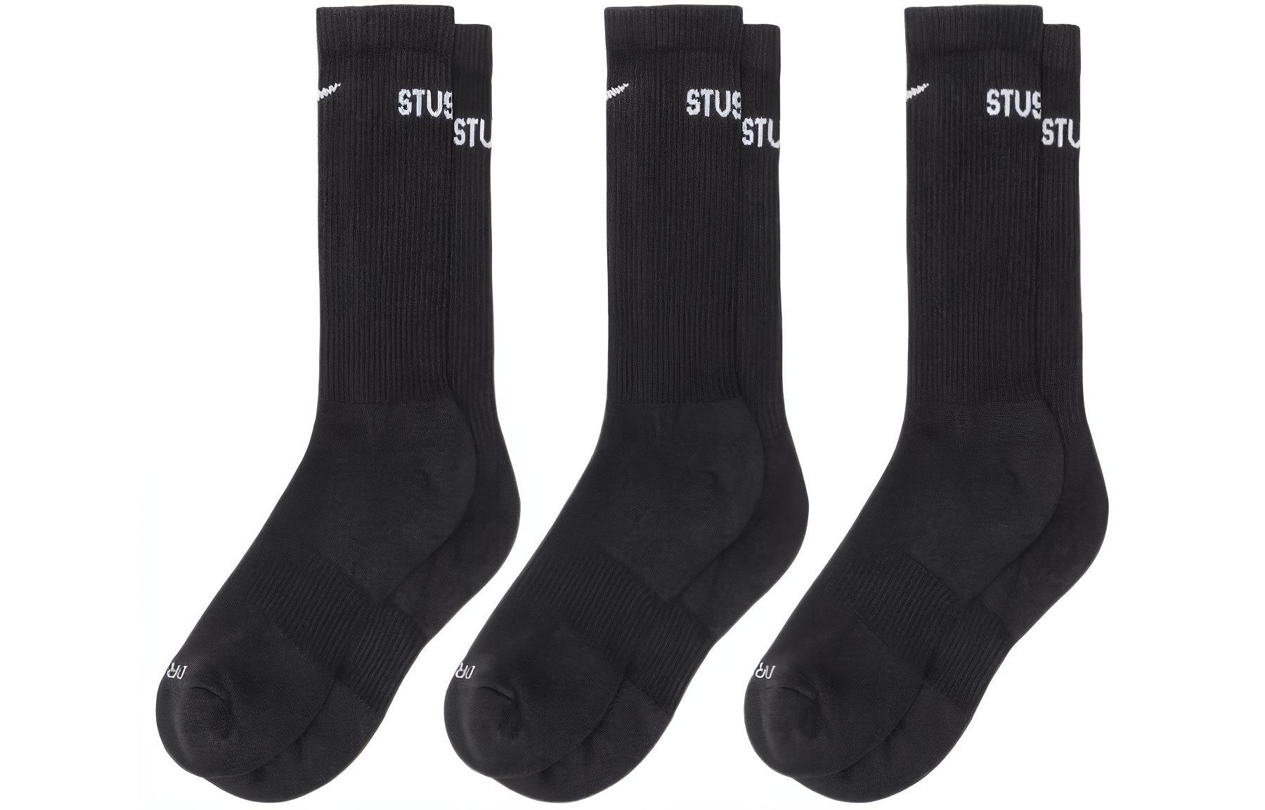 Носки Nike x Stussy 3 пары (черные)