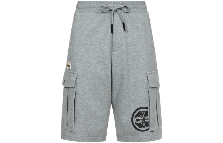EVISU Sports Shorts Men’s Heather Gray Moderate