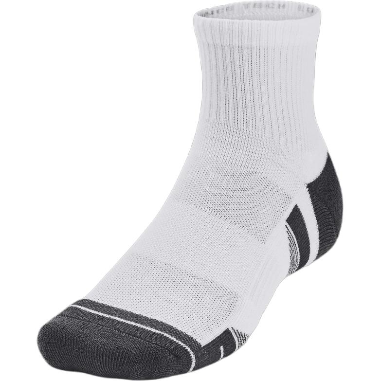 Under Armour Performance Tech Ankle Socks Unisex 3 Pack White