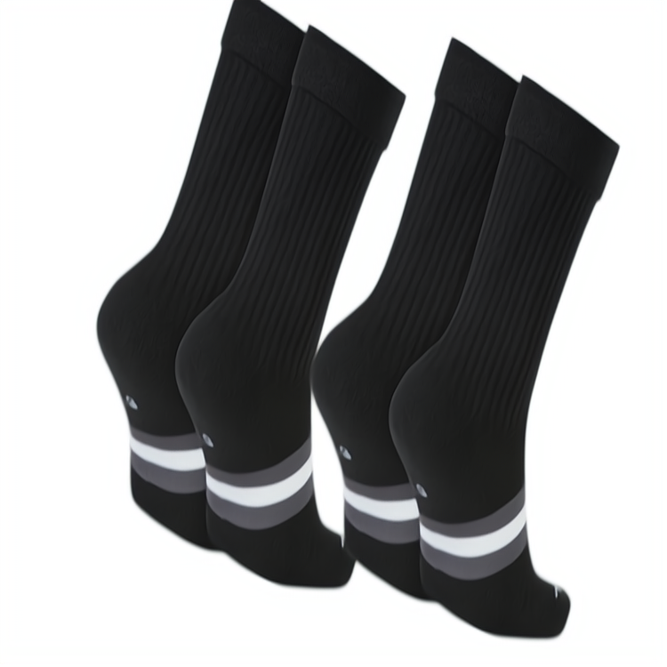 Jordan Crew Socks Unisex 2 Pack Black