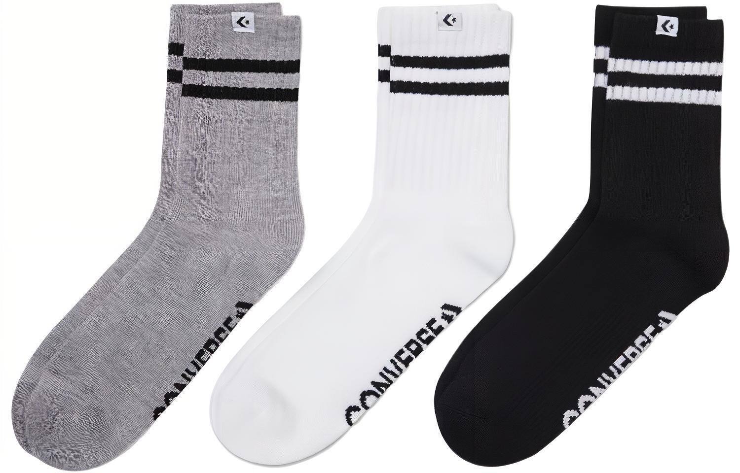 Converse Crew Socks Unisex 3 Pack