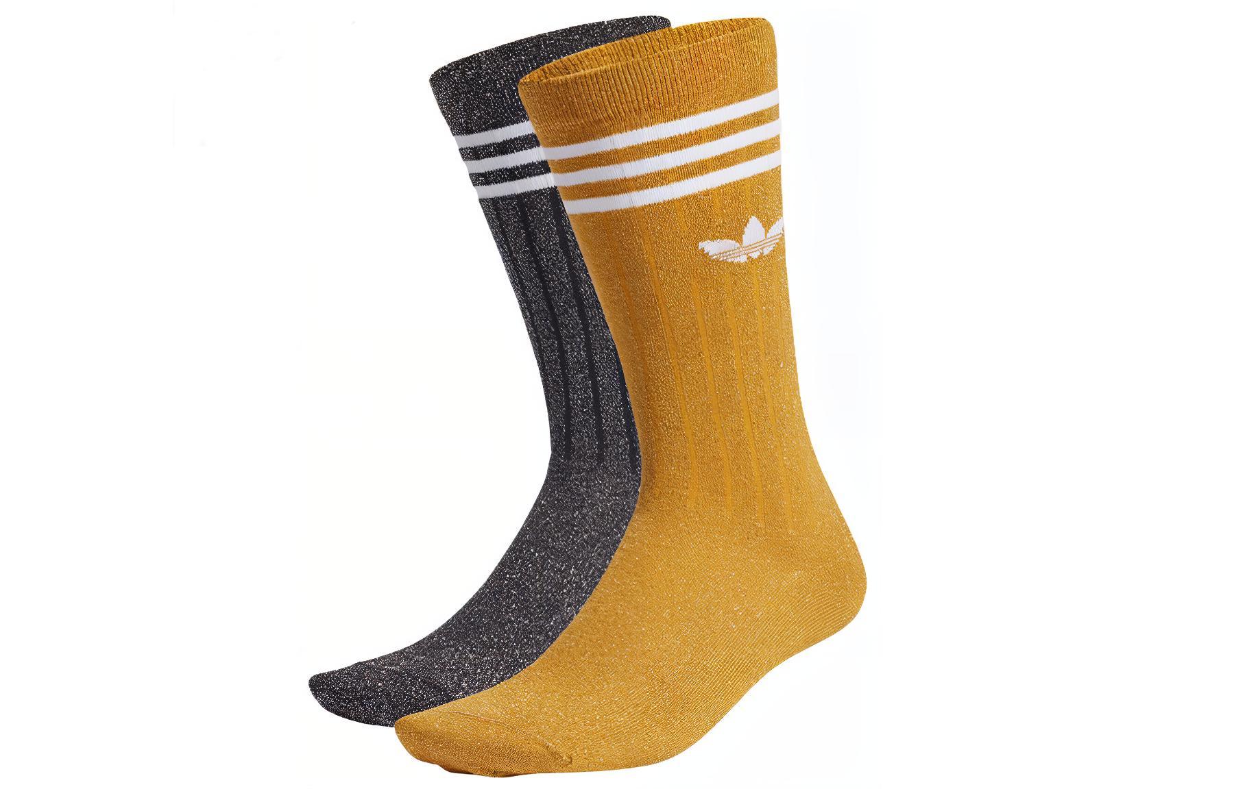 Спортивные носки adidas originals (серо-желтые)