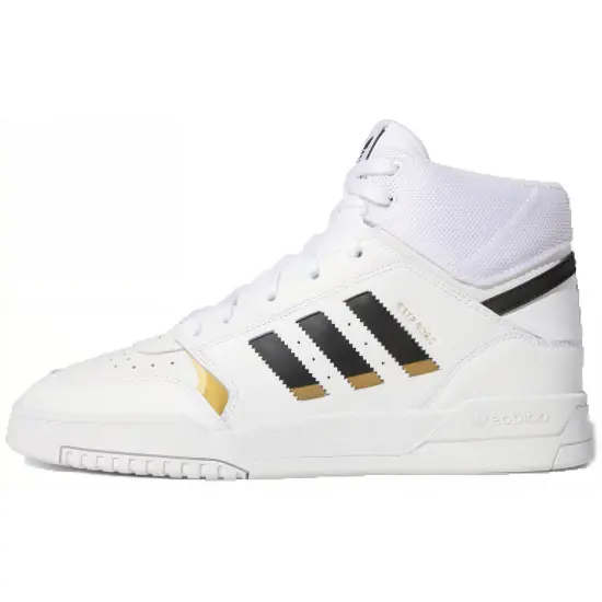 Adidas Originals Drop Step Skateboard Shoes Unisex High-top White/Black