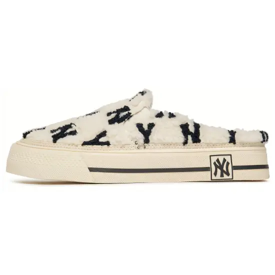 MLB Playball Mule Skateboard Shoes Unisex Low-Top White