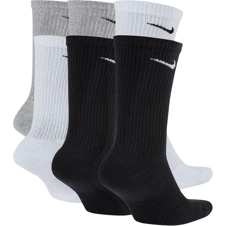 Nike Crew Socks Men’s 1 Set 6 Pack Black/Gray/White