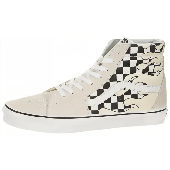 Vans SK8 Hi Checkerboard Flame