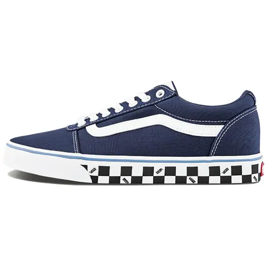 Vans Ward Skateboarding Shoes Unisex Low-top Black/Blue