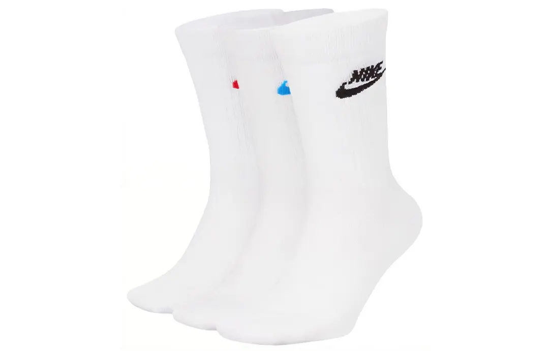 Nike Crew Socks Unisex 3 Pack White