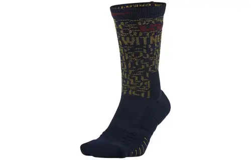 Nike Printed casual sports breathable basketball socks, same style for men and women, black