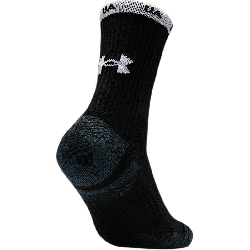 Under Armour Crew Socks Unisex 2 Pack Black