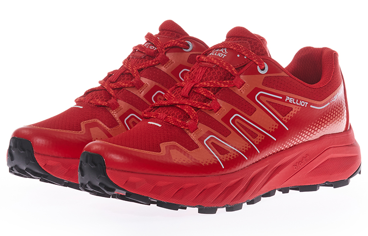 PELLIOT Classic 1.0 Mountaineering & Hiking Shoes Unisex Low Top [Men]Light Khaki/Black Gray/Energetic Red[Women’s]Light Khaki/Black Gray/Energetic Red