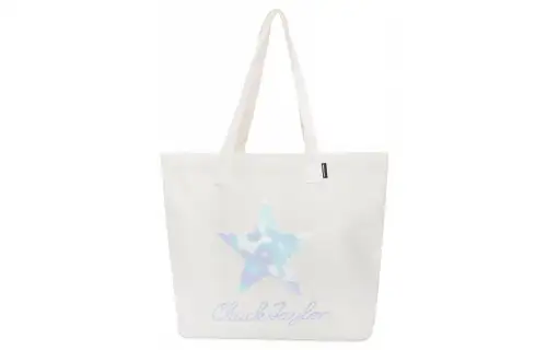 Converse Polyester Tote Bag, Shopping Bag, Shoulder Bag, Handbag Regular Women's White