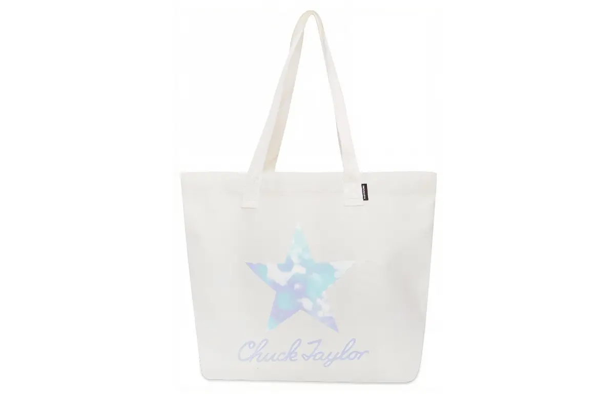 Converse Polyester Tote Shoulder Bags Women's White