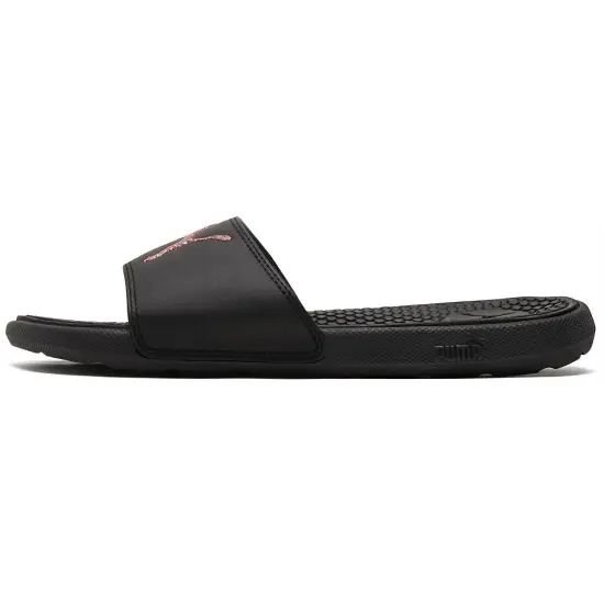 PUMA Cool Cat Sport Glitter Slippers Black/Golden Women's