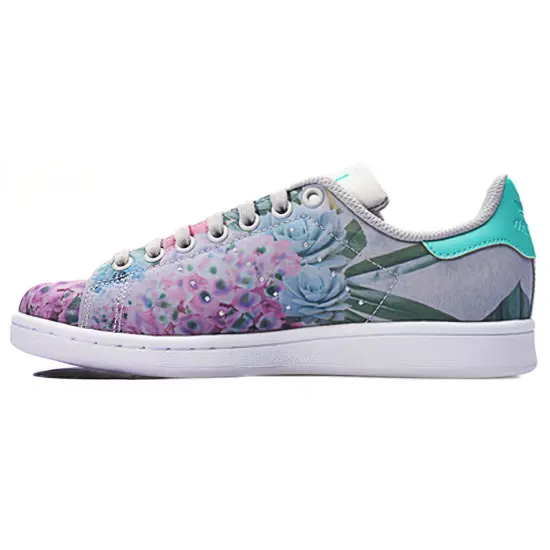 Adidas Originals Stan Smith Skateboard Shoes Women's Low-top Violet/Blue