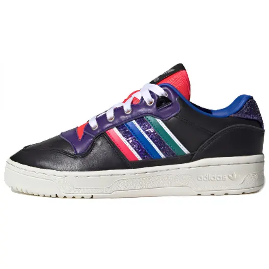 Adidas Originals Rivalry Skateboard Shoes Women's Low-top Black/purple/red