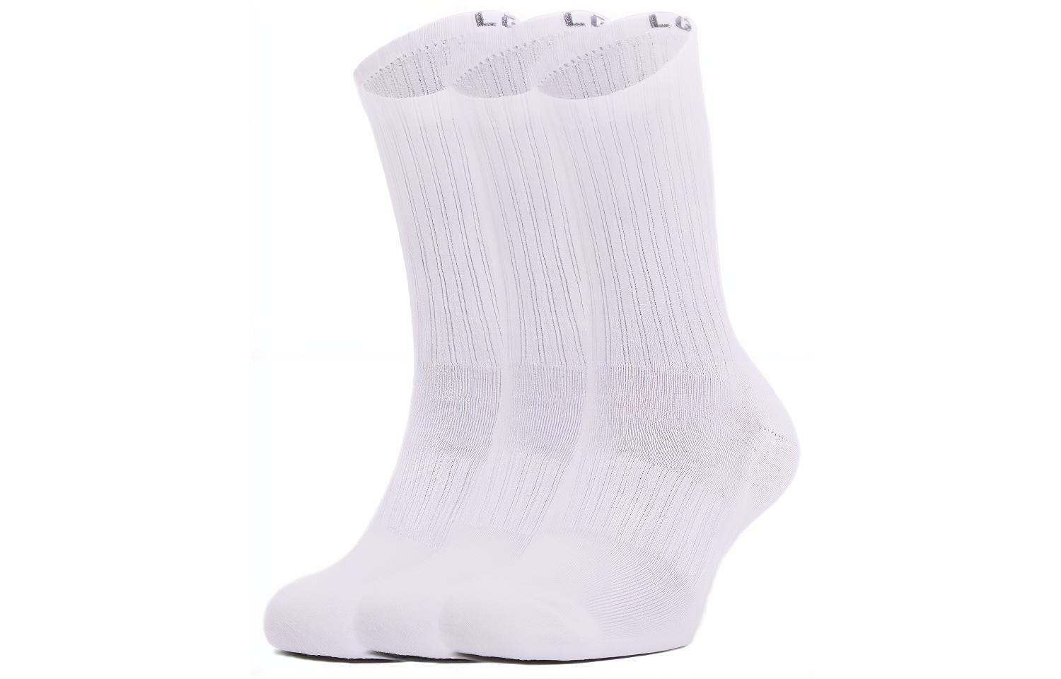 Under Armour Crew Socks Unisex 3 Pack White