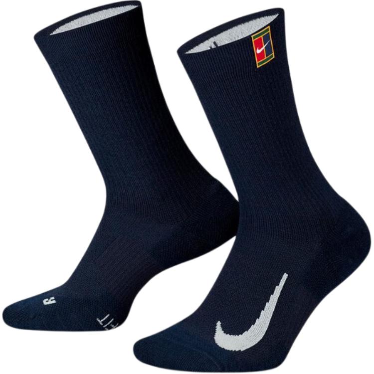 Nike Court Multiplier Cushioned Tennis Crew Socks 2 Pairs