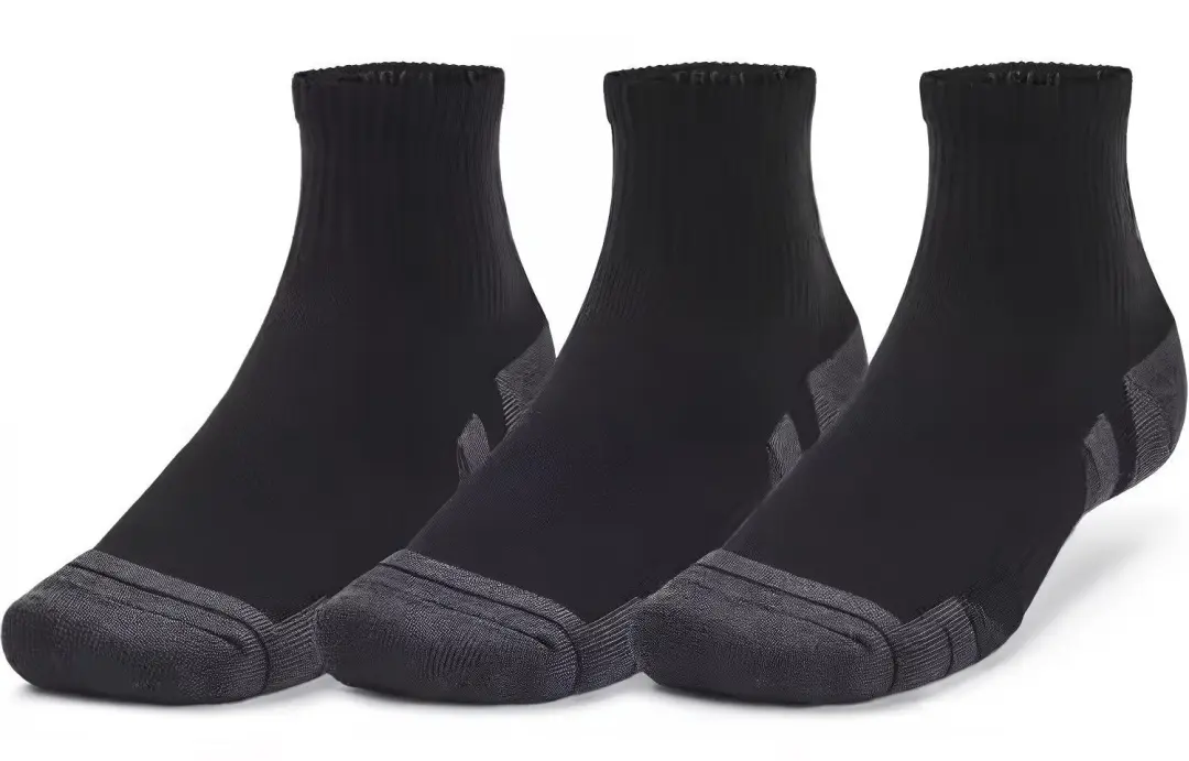 Under Armour Performance Tech Ankle Socks Unisex 3 Pack Black