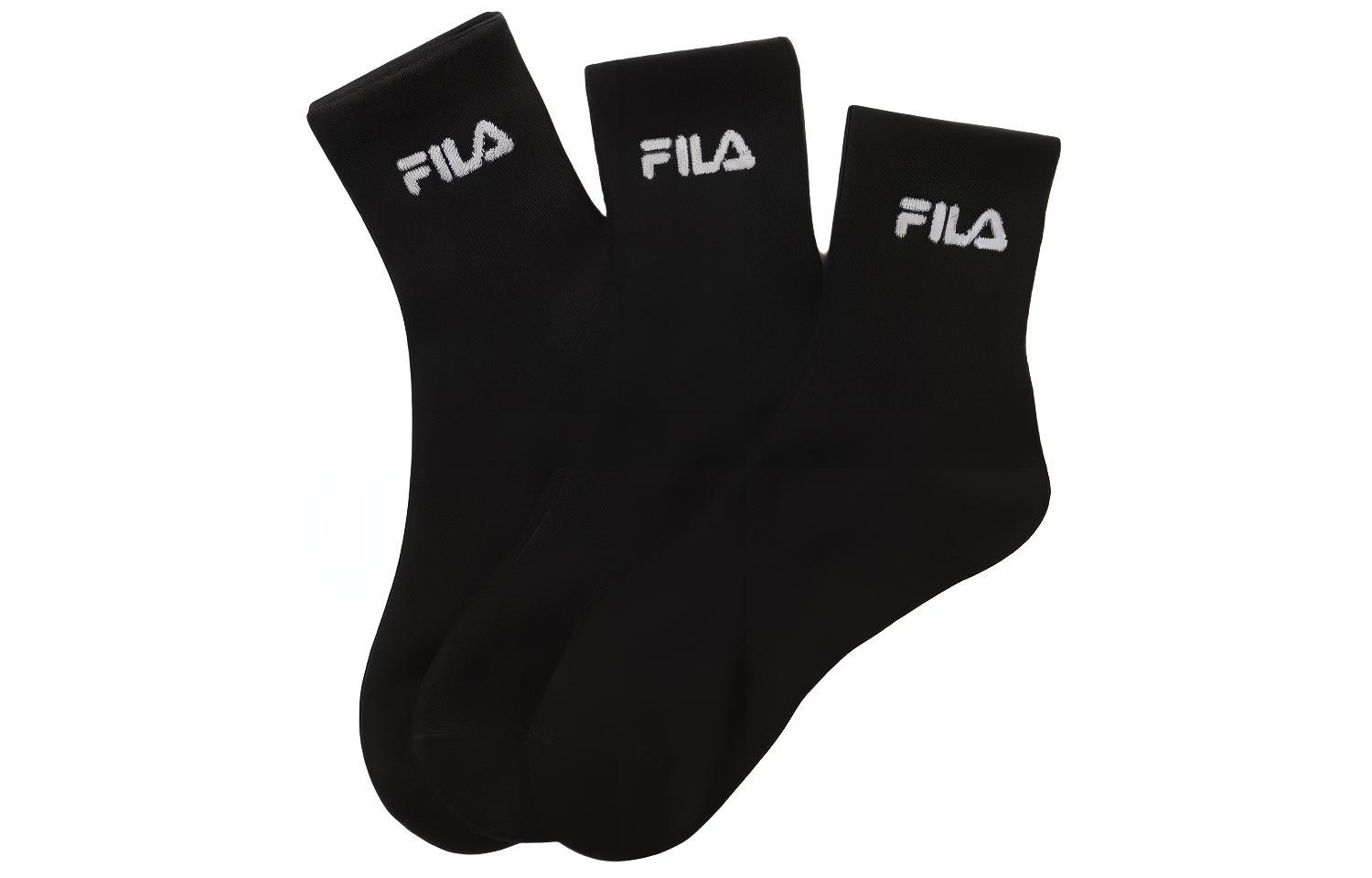 FILA Mid Calf Socks Unisex 3 Pack