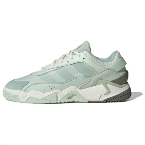 Adidas Originals Niteball Skateboard Shoes Unisex Low-Top White Green