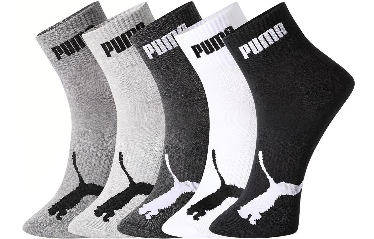 PUMA Puma letter logo intarsia knitted mid-calf sports socks for men and women, same style for couples