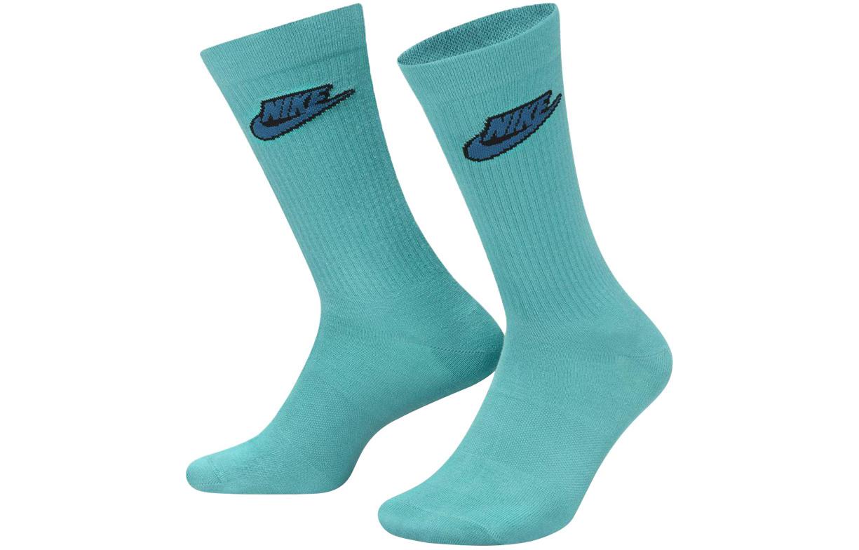 Nike Knee High Socks Unisex 2 Pack Blue/Green