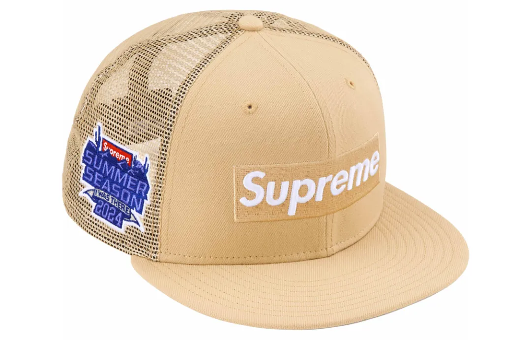 Supreme x New Era Baseball Caps Unisex Beige