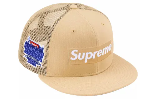 Supreme x New Era Baseball Caps Unisex Beige