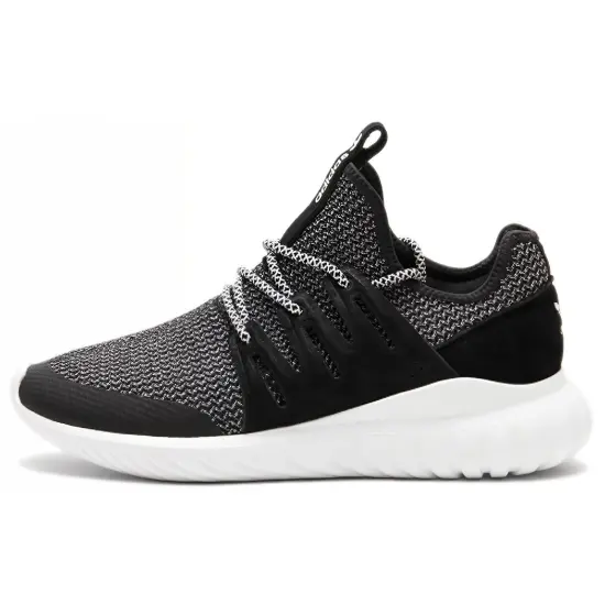 Adidas Originals Tubular Cozy Breathable Running Shoes Black White Unisex 'Black White'