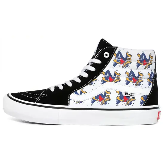 Vans SK8 Skateboarding Shoes Unisex High-top Black/white