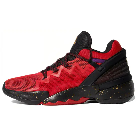 Adidas D.O.N. Issue #2 Basketball Shoes Men Mid-top Black/Red/Yellow