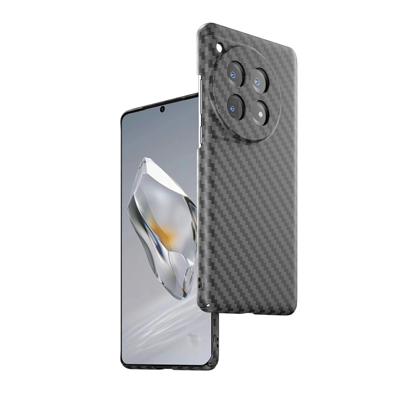 Baohuguang PC material, carbon fiber pattern lens protection, simple, light and luxurious feel, super anti-fingerprint and anti-fall mobile phone case, suitable for OnePlus 1+12, business style minimalist trend