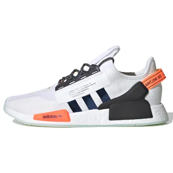 Adidas Originals NMD_R1 Lifestyle Shoes Unisex Low-top White/Blue/Orange