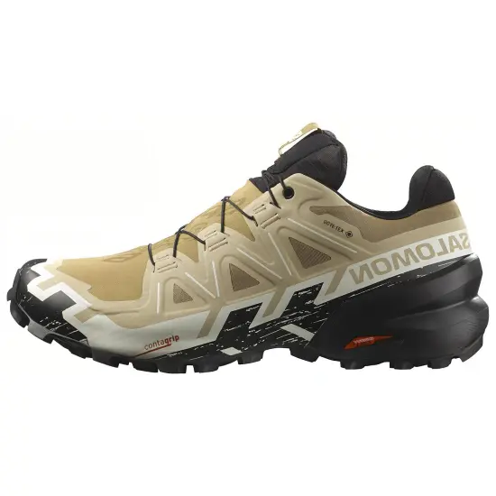 SALOMON Cross Hiking / Trekking Shoes Men Low-top Brown/Black