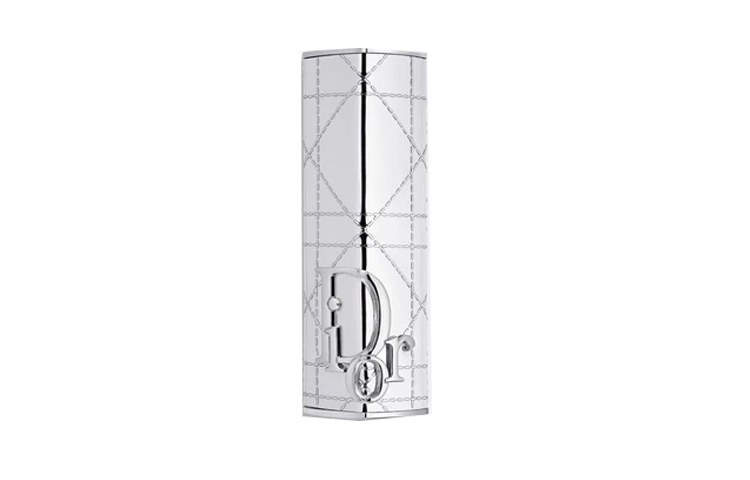 Футляр для помады Dior Silver Cannage (серебряный)