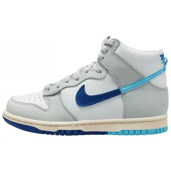 Nike Dunk High Skateboarding Shoes Unisex High-top Ashen Slate/Diffused Blue/University Blue/White