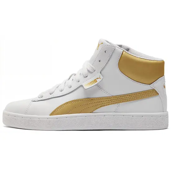 Puma 1948 Skateboarding Shoes Unisex Mid-top White/Gold