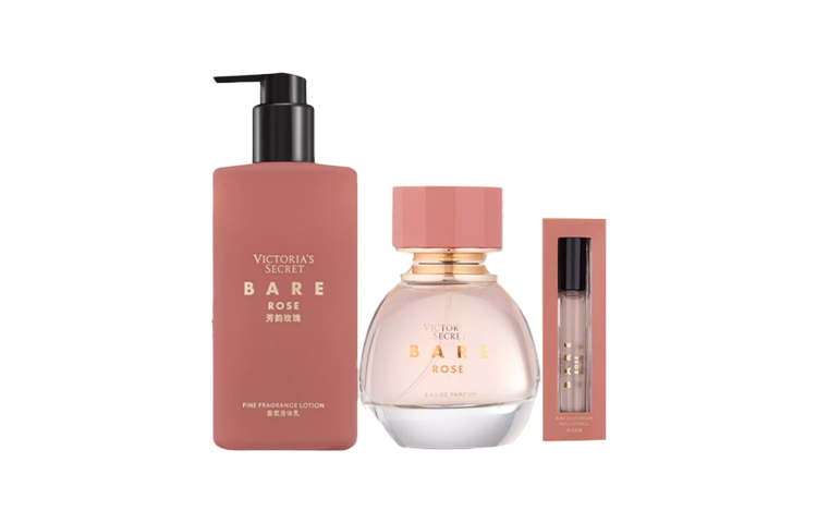 Victoria's secret, perfume contains rose, set, 7 ml, 50 ml, 250 ml