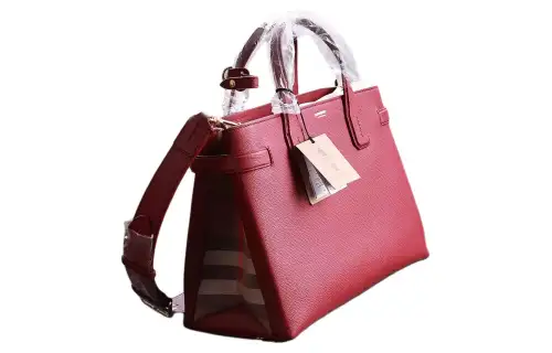 Burberry Cow Leather Portable Crossbody Bag, Shoulder Bag Women's Dark Red