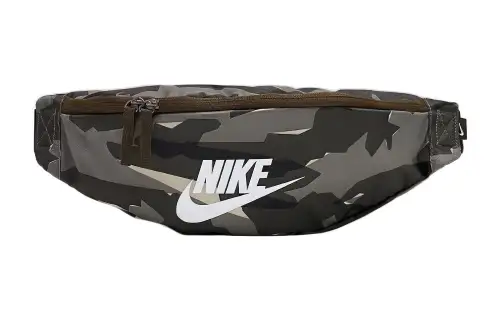 Nike Zoom Heritage Polyester Shoulder Bag, Crossbody Bag, Fanny Pack Regular Men's Green Camouflage