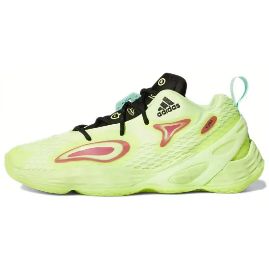 adidas Exhibit A Vintage Basketball Shoes Men Low-top Neon Green