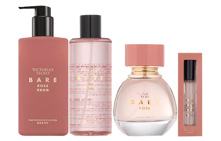 Victoria's secret, perfume contains rose, set, 250 ml, 250 ml, 50 ml, 7 ml