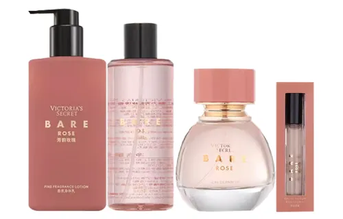 Victoria's secret, perfume contains rose, set, 250 ml, 250 ml, 50 ml, 7 ml