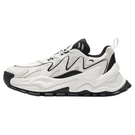 Anta Hot Cushioning Wear-Resistant Low-Top Casual Shoes Women's Black White
